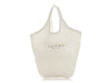 Prada white woven raffia tote