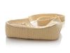 Prada Beige Raffia Crochet Shoulder Bag