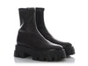 Prada Black Stretch Nappa Leather Monolith Booties