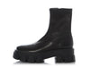 Prada Black Stretch Nappa Leather Monolith Booties