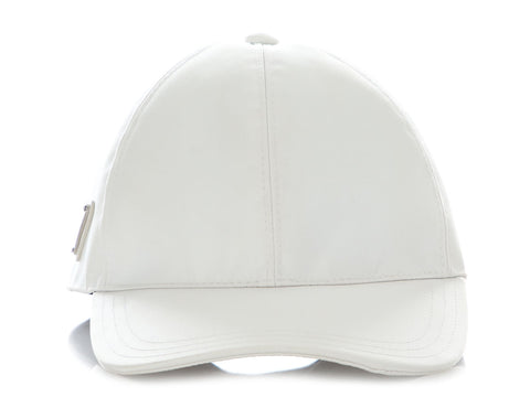 Prada White Nylon Baseball Cap