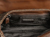 Prada Brown Ricamo Tweed and Crystal Flap