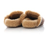 René Caovilla Brown Shearling Morgana Mules