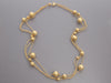 Roberto Coin 18K Yellow Gold Triple Row Bead Long Necklace