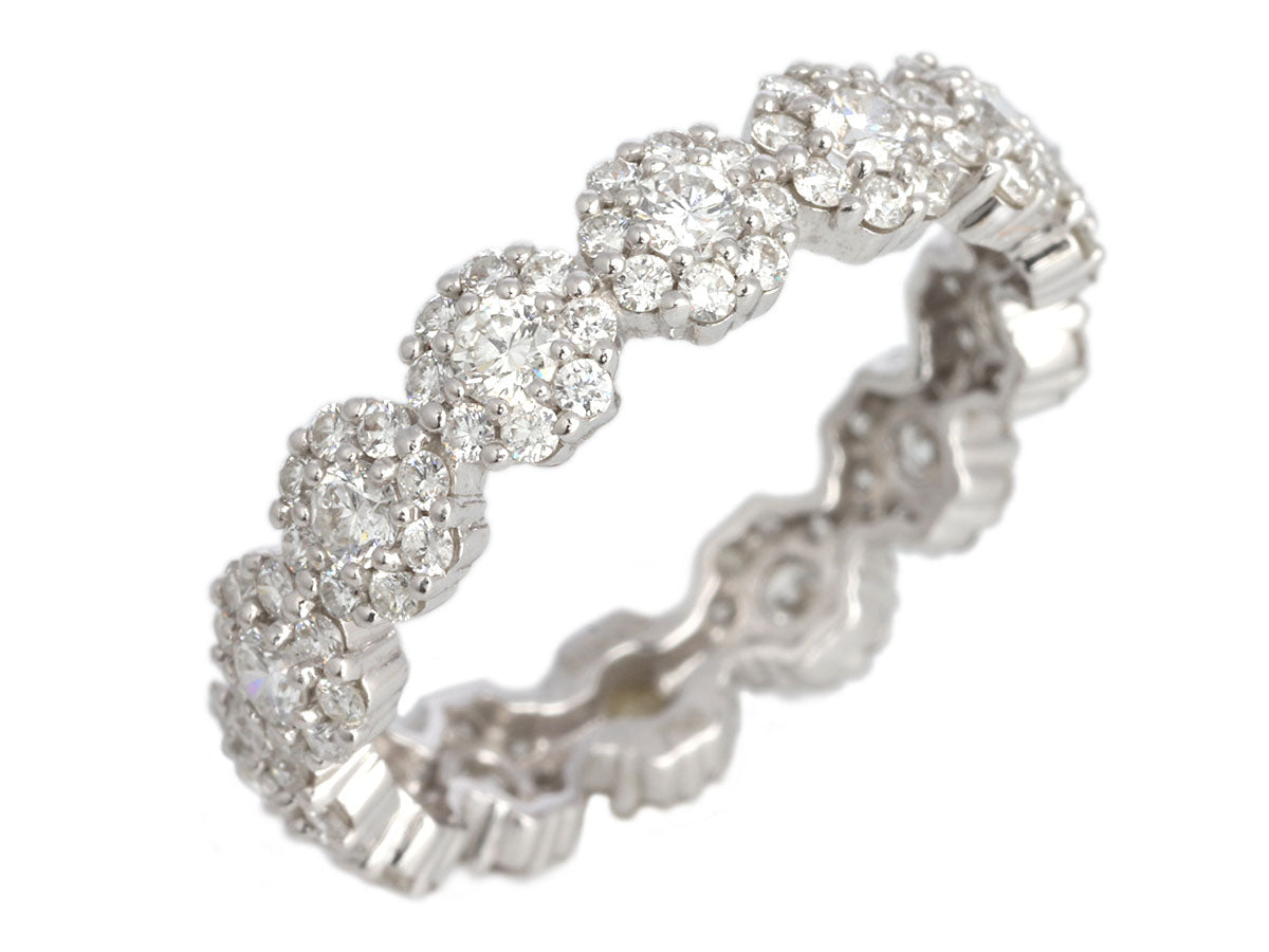Birks Sterling Silver Engraved Bangle Bracelet with Safety Chain -
