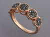 14K Rose Gold Black Diamond Ring