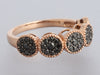 14K Rose Gold Black Diamond Ring