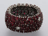 Rhodium and 18K White Gold Ruby and Diamond Flex Band Ring