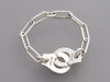 Dinh Van 18K White Gold Menottes R7 Chain Ring