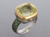 Michael Fletcher Two-Tone Citrine and Tsavorite Ring