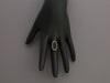 14K Yellow Gold Onyx Skull Intaglio Signet Ring