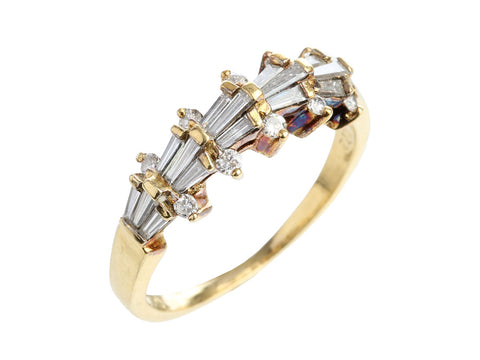 18K Yellow Gold Diamond Ring