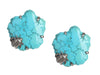 Stephen Dweck Turquoise Signed OAK Clip Earrings