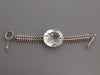 Stephen Dweck Large Sterling Silver Crystal Bracelet