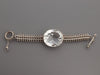 Stephen Dweck Large Sterling Silver Crystal Bracelet