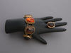 Stephen Dweck Bronze Multi-Stone Bracelet and Ring Set