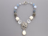 Stephen Dweck Sterling Silver Blue Beaded Necklace