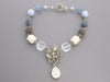 Stephen Dweck Sterling Silver Blue Beaded Necklace
