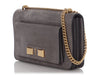 Ferragamo Gray Suede Ginevra Bag