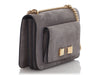 Ferragamo Gray Suede Ginevra Bag