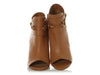 Ferragamo Tan Open-Toe Booties