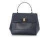 Ferragamo Navy Calfskin Carrie O