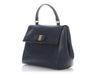 Ferragamo Navy Calfskin Carrie O