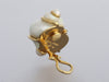 Seaman Schepps 18K Yellow Gold Turbo Shell Clip Earrings