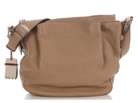 Tod's Large Beige Flower Bag