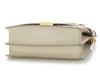 Tod's White Embroidered T Timeless Flap