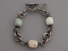 Tagliamonte Sterling Silver Multi Colored Beryl Bead Bracelet