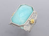 Tagliamonte Sterling Silver Amazonite Doublet Ring