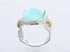 Tagliamonte Sterling Silver Amazonite Doublet Ring