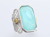 Tagliamonte Sterling Silver Amazonite Doublet Ring
