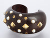 Trianon-Seaman Schepps 18K Yellow Gold, Citrine, Pearl, and Wood Cuff