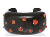 Trianon-Seaman Schepps 18K Yellow Gold, Coral, and Wood Cuff