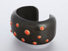 Trianon-Seaman Schepps 18K Yellow Gold, Coral, and Wood Cuff