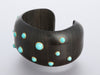Trianon-Seaman Schepps 18K Yellow Gold, Turquoise, and Wood Cuff
