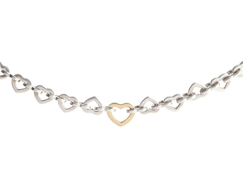 Tiffany & Co. Vintage Two-Tone Heart Bracelet