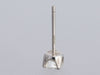 Platinum 0.26-Carat Single Diamond Stud Pierced Earring