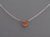 Tiffany & Co. Sterling Silver Orange Chalcedony Color By The Yard Pendant Necklace
