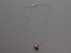 Tiffany & Co. Sterling Silver Red Ladybug Pendant Necklace