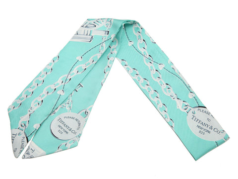 Tiffany & Co. Blue Return to Tiffany Silk Twilly