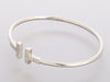 Tiffany & Co. 18K White Gold Diamond Tiffany T Wire Bracelet