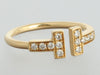 Tiffany & Co. 18K Yellow Gold Diamond Tiffany T Wire Ring