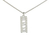 Tiffany & Co. 18K White Gold Diamond Atlas Bar Necklace