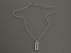 Tiffany & Co. 18K White Gold Diamond Atlas Bar Necklace