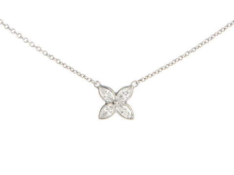 Tiffany & Co. Platinum and Diamond Victoria Pendant Necklace