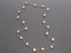 Van Cleef & Arpels Special Order 18K Rose Gold Pink MOP 20-Motif Vintage Alhambra Necklace