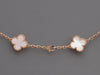 Van Cleef & Arpels Special Order 18K Rose Gold Pink MOP 20-Motif Vintage Alhambra Necklace